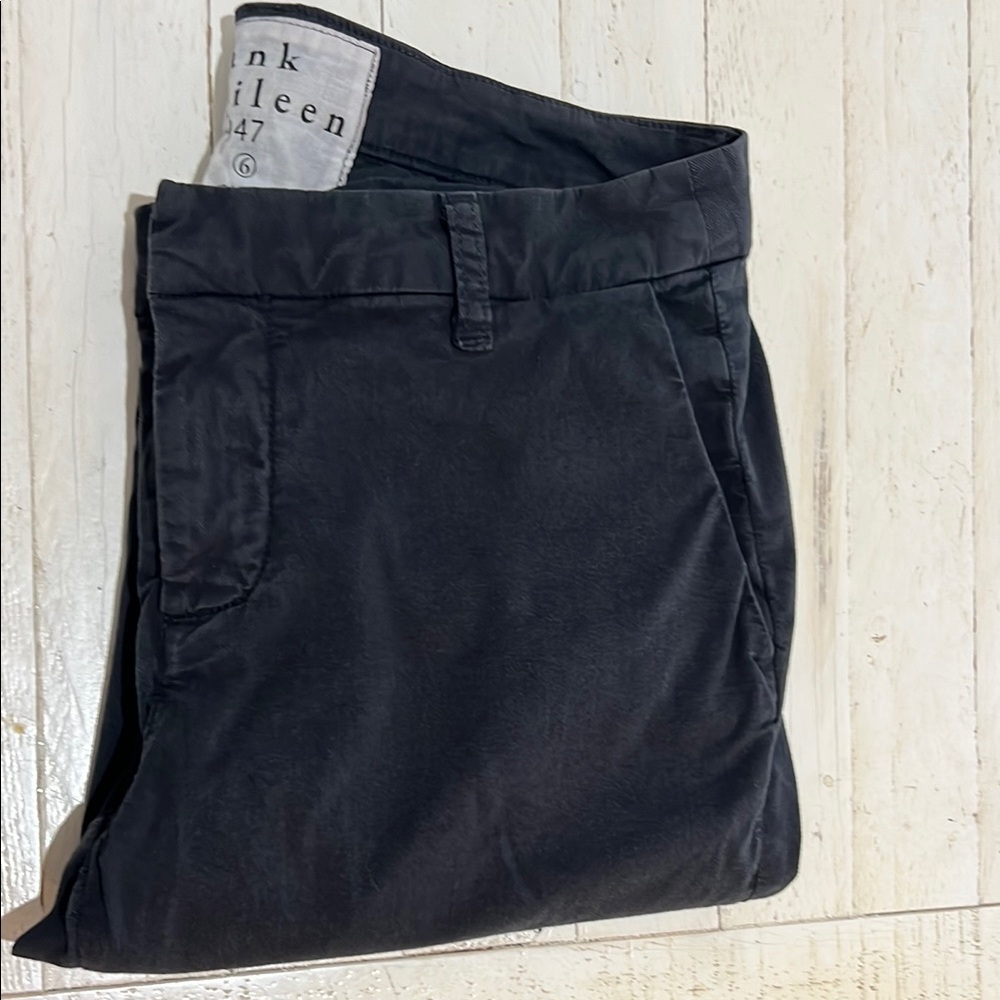 Frank & Eileen Washed Black Wicklow  Pants
